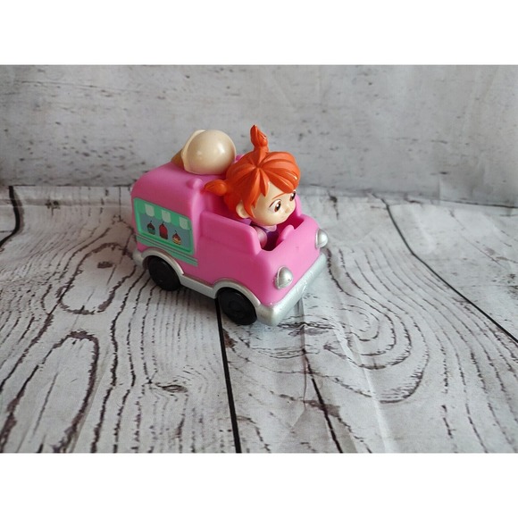 COCOMELON Ice Cream Truck Pink Wheeling Mini Figure Girl Vehicle Toy Truck Q - Picture 3 of 8